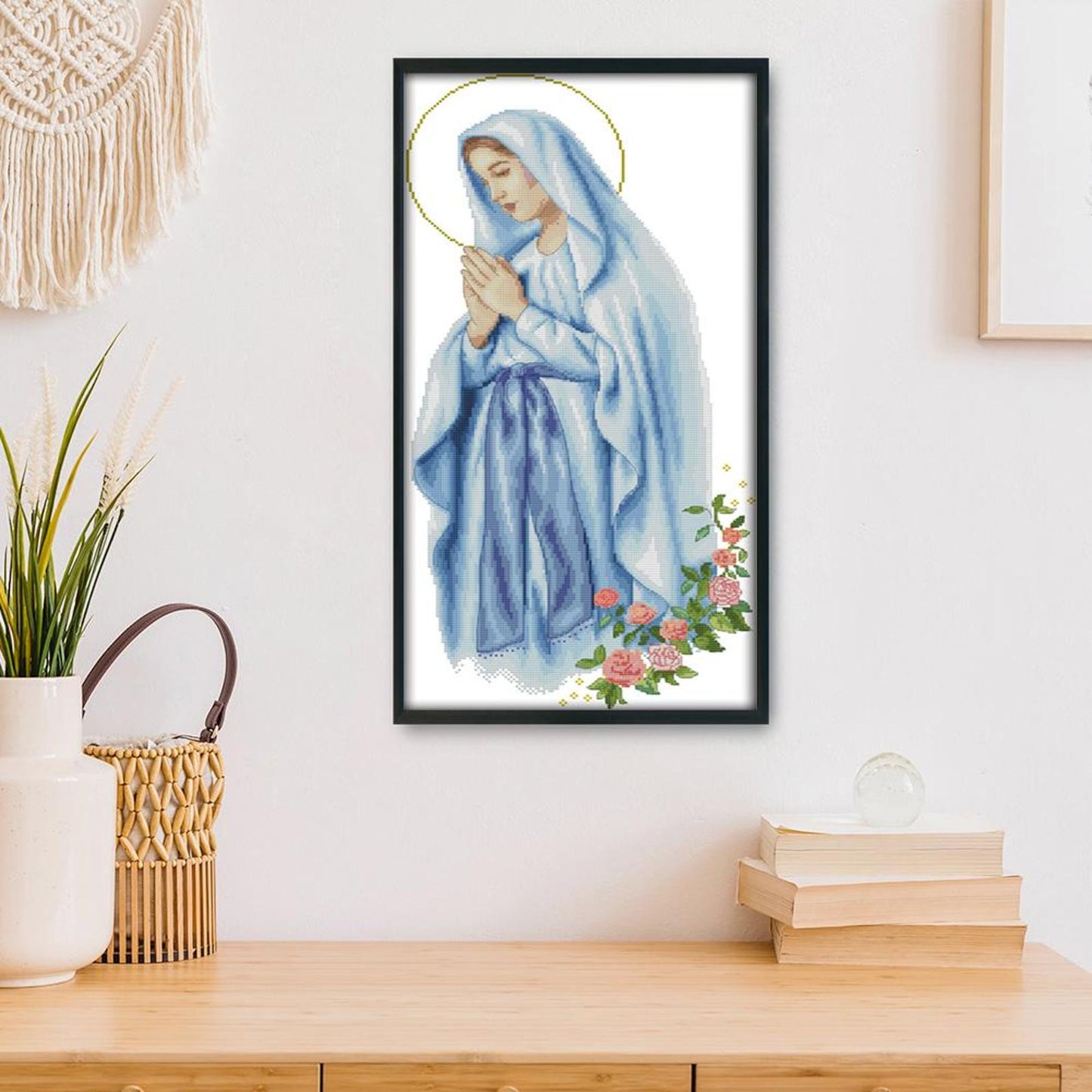 Virgin Mary - 14CT Stamped Cross Stitch 57x31CM - Joy Sunday