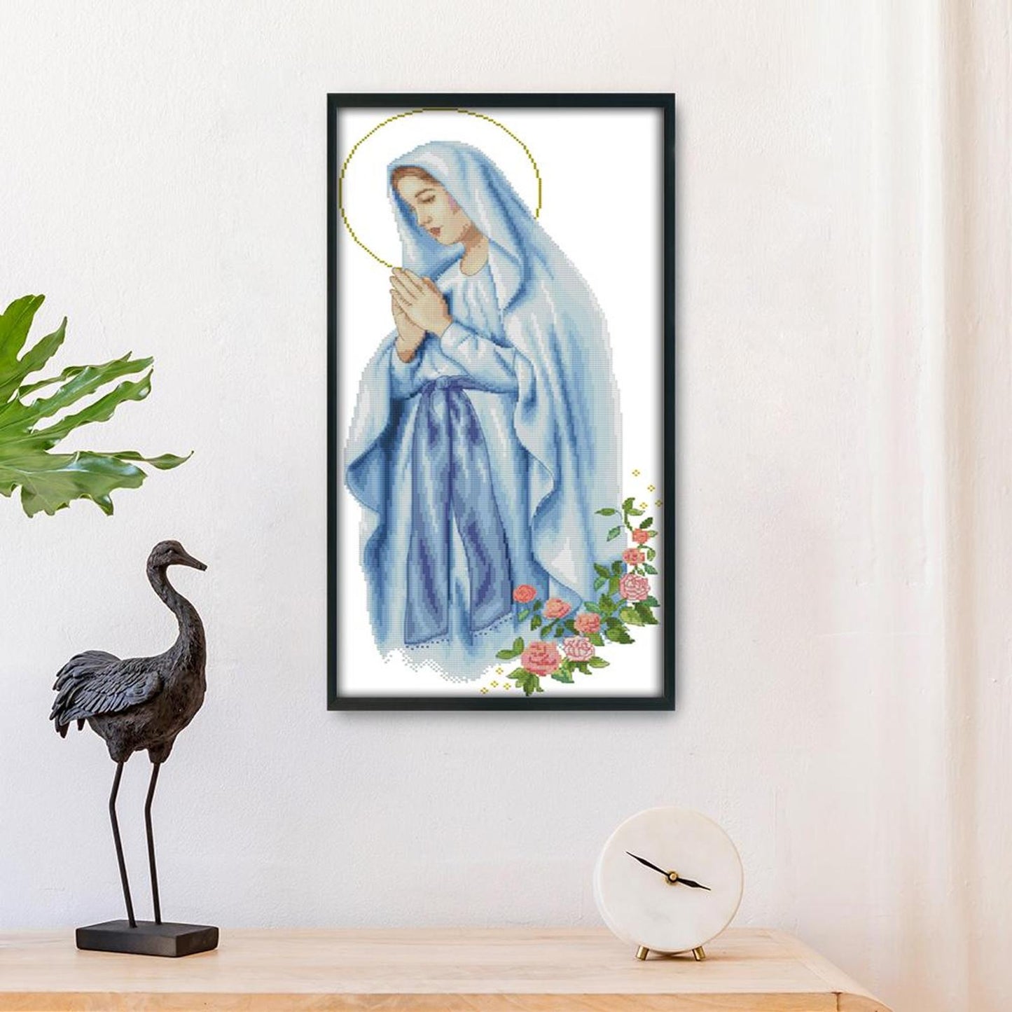 Virgin Mary - 14CT Stamped Cross Stitch 57x31CM - Joy Sunday