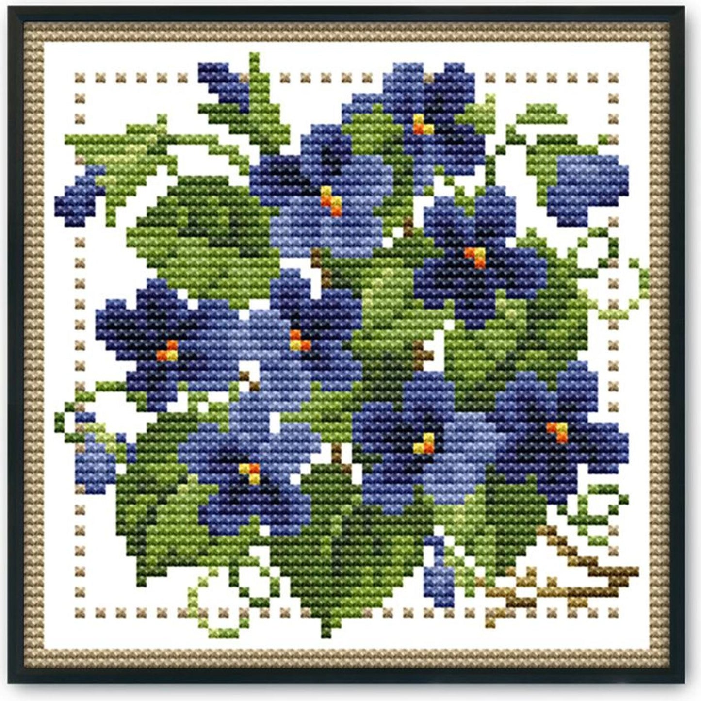 Month Flower - February - 14CT Stamped Cross Stitch 17x17CM - Joy Sunday