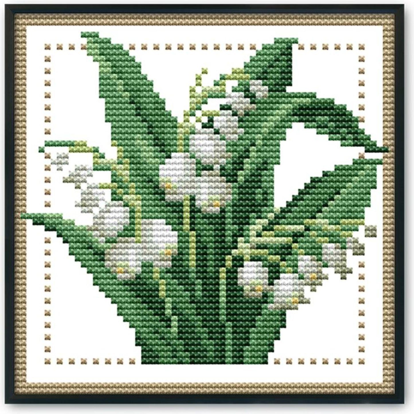 Month Flower - May - 14CT Stamped Cross Stitch 17x17CM - Joy Sunday