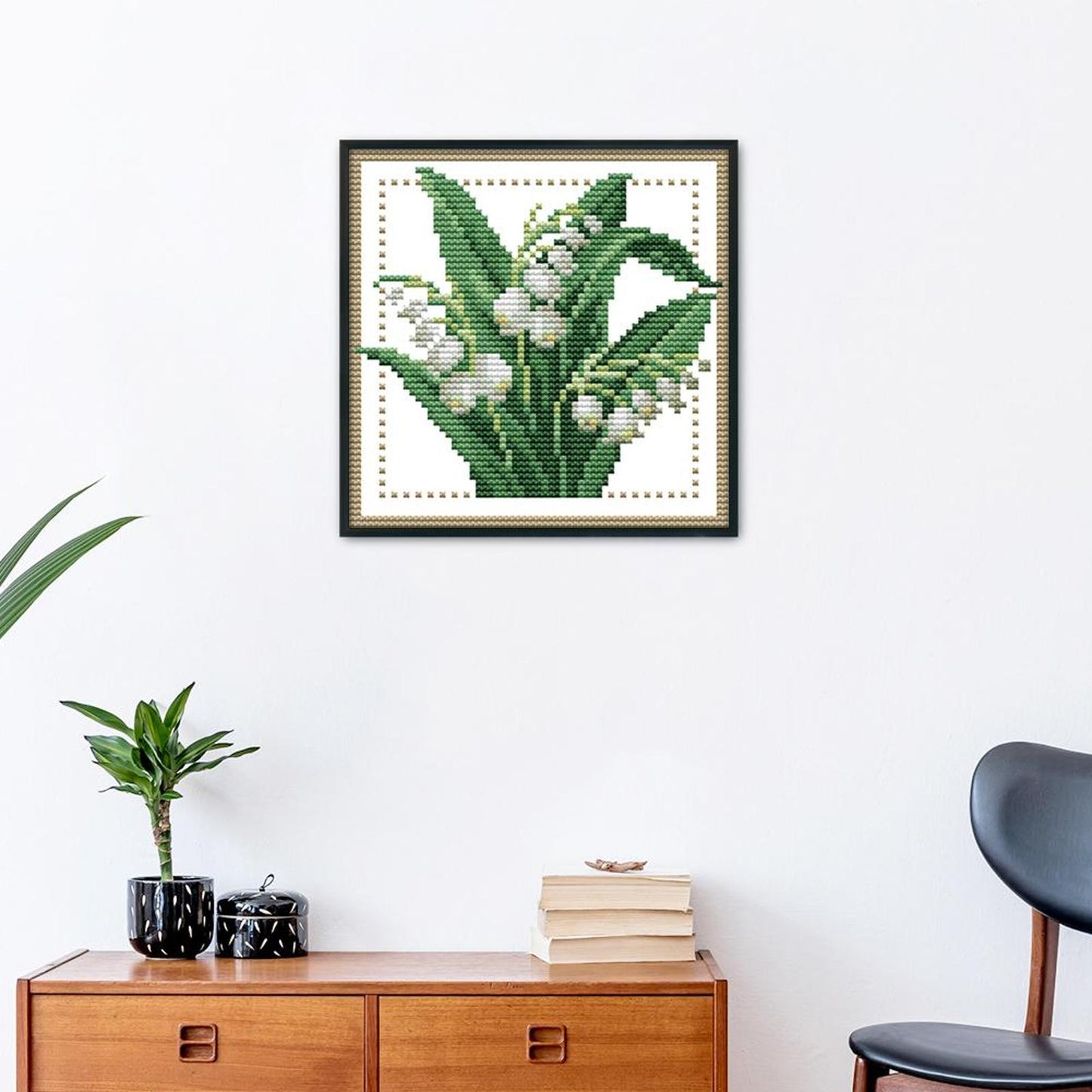 Month Flower - May - 14CT Stamped Cross Stitch 17x17CM - Joy Sunday