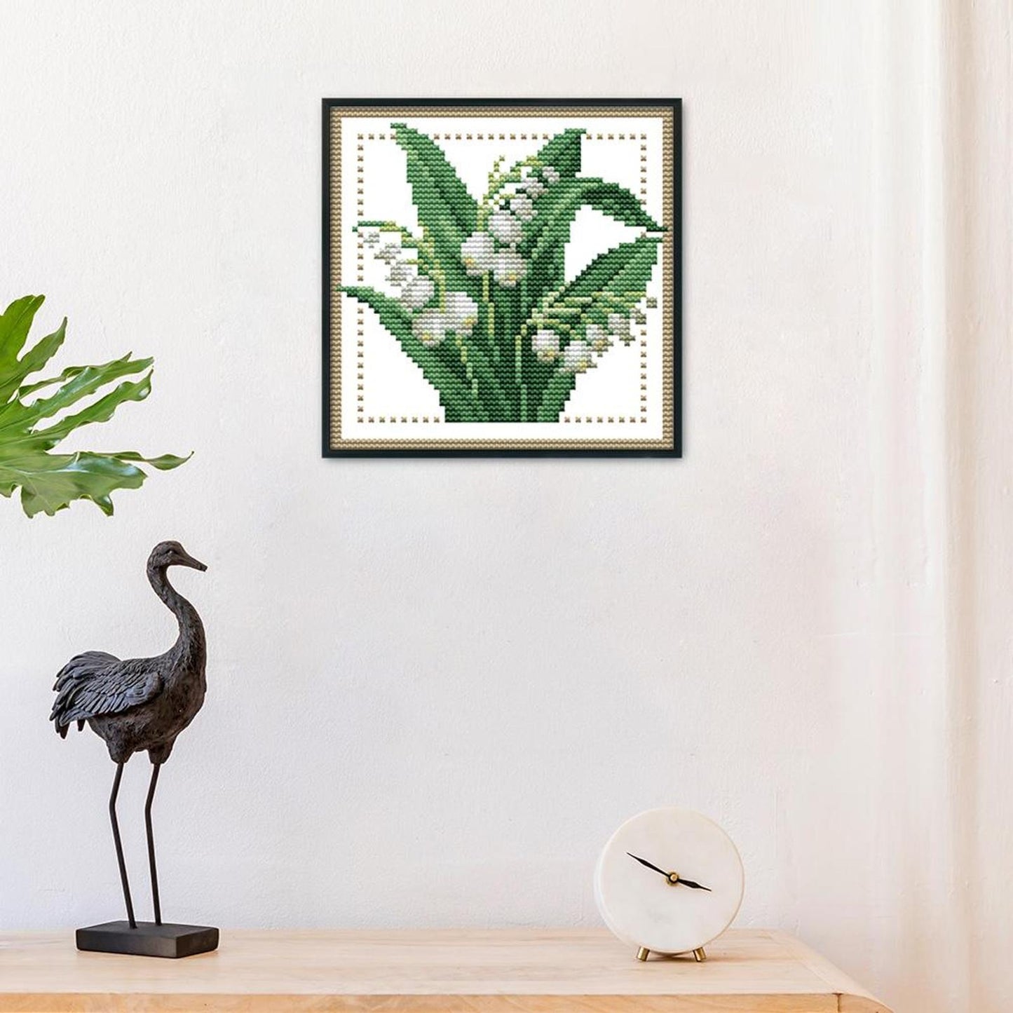 Month Flower - May - 14CT Stamped Cross Stitch 17x17CM - Joy Sunday