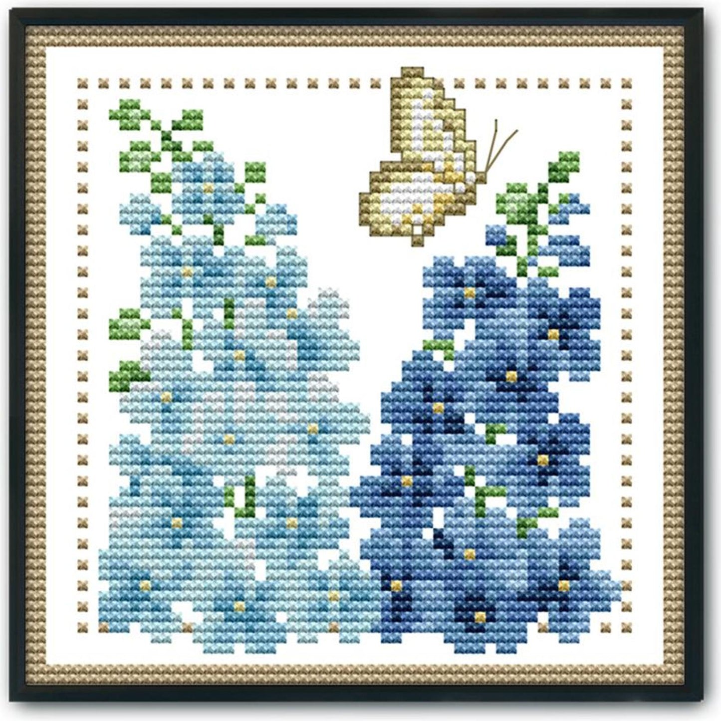 Month Flower - July - 14CT Stamped Cross Stitch 17x17CM - Joy Sunday