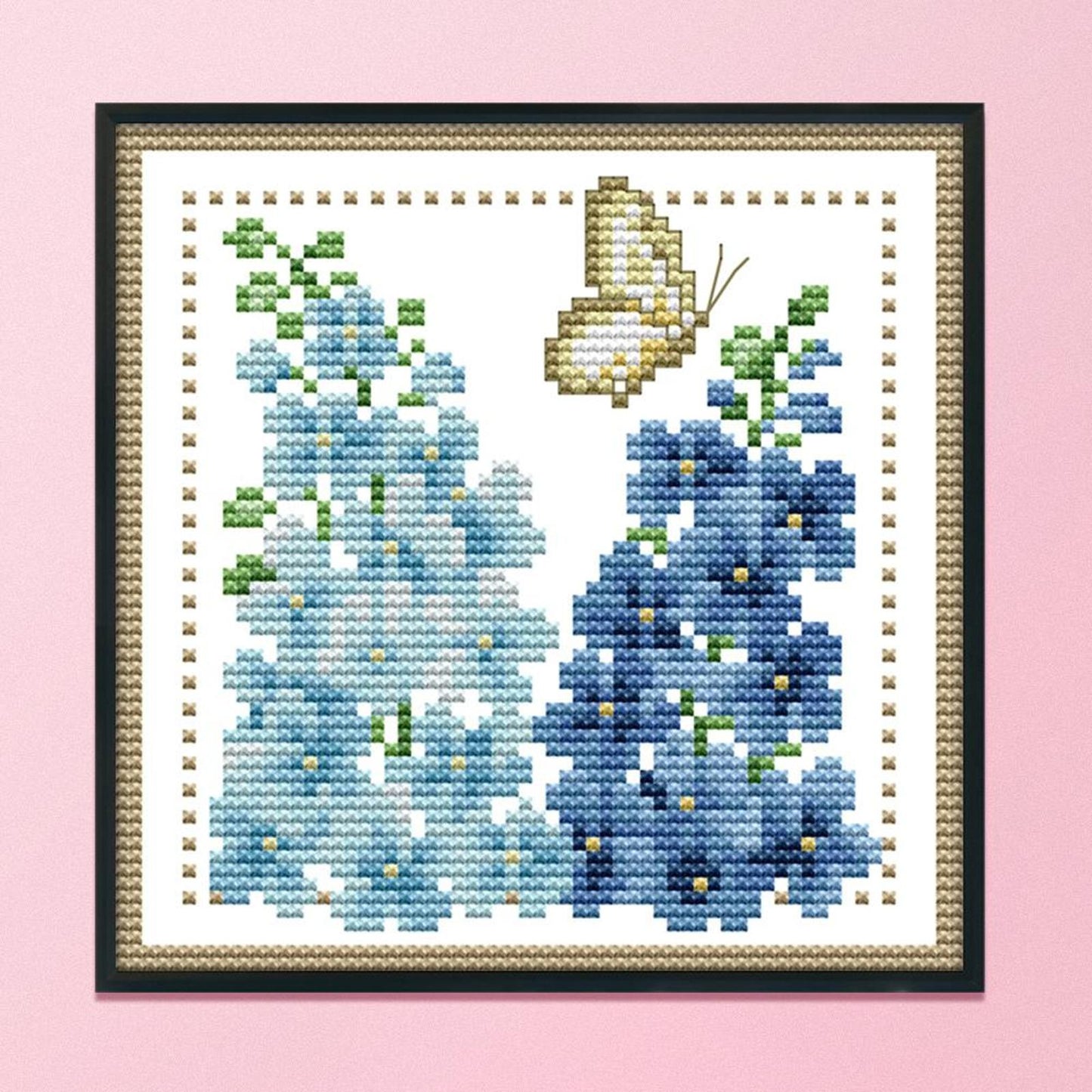 Month Flower - July - 14CT Stamped Cross Stitch 17x17CM - Joy Sunday