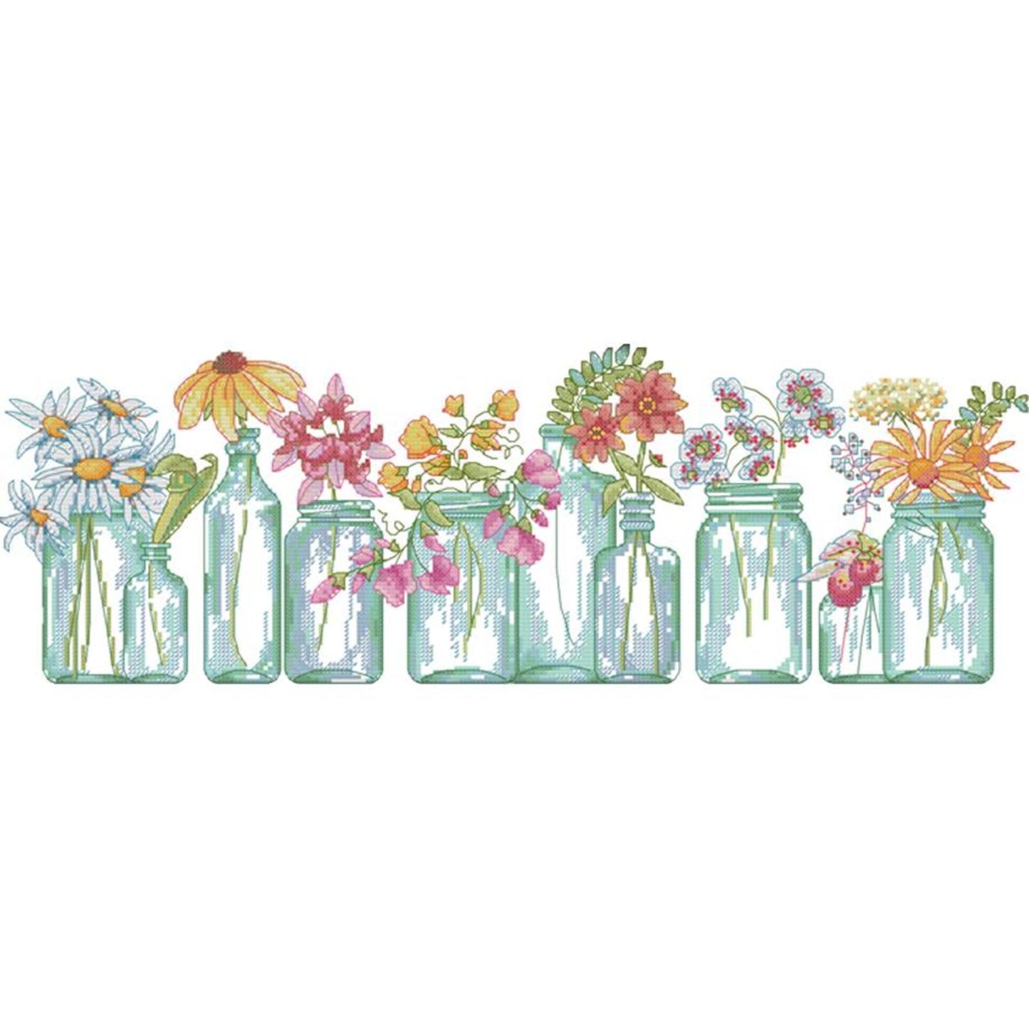 Perfection - 14CT Stamped Cross Stitch 52x20CM - Joy Sunday