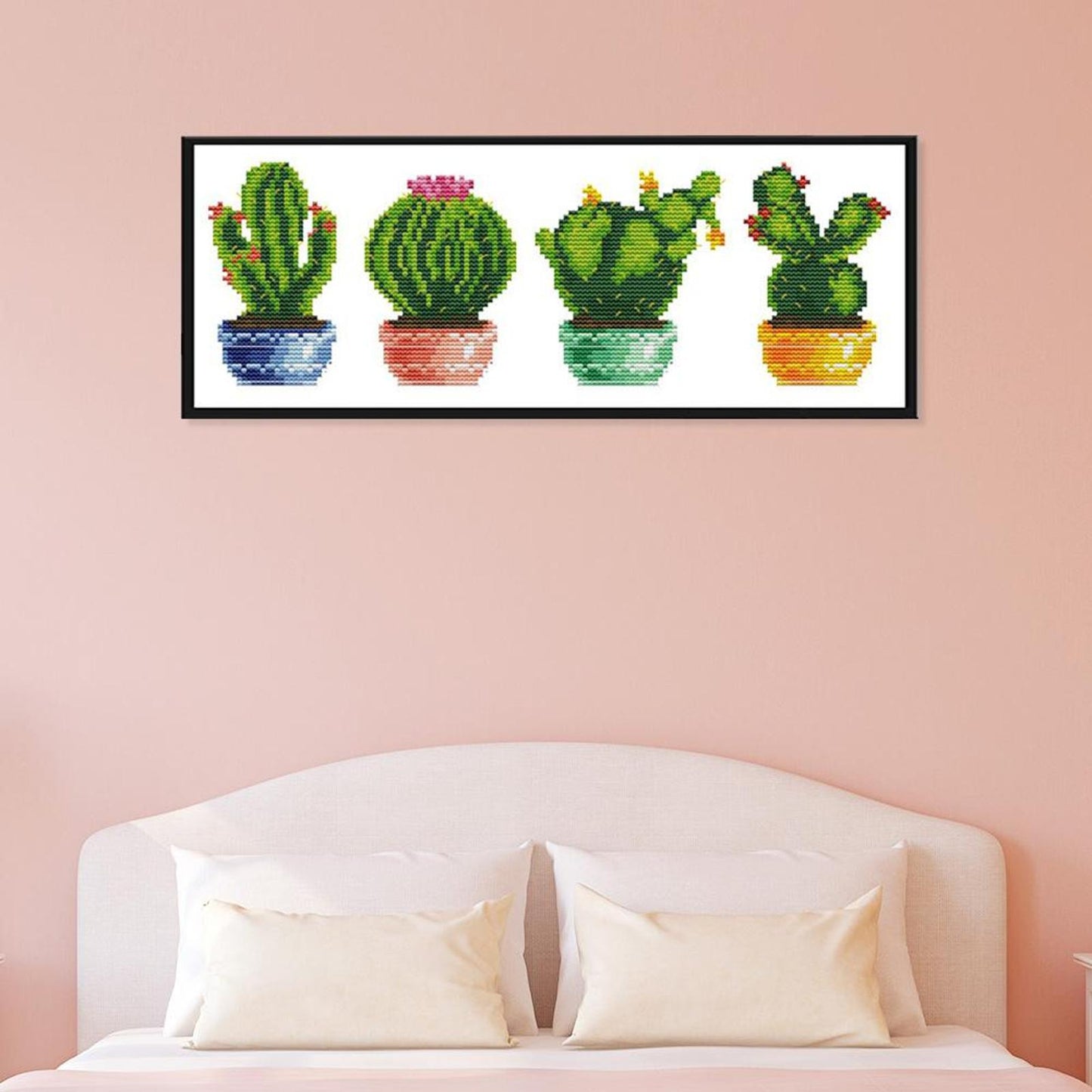 Cactus - 14CT Stamped Cross Stitch 36x16CN - Joy Sunday