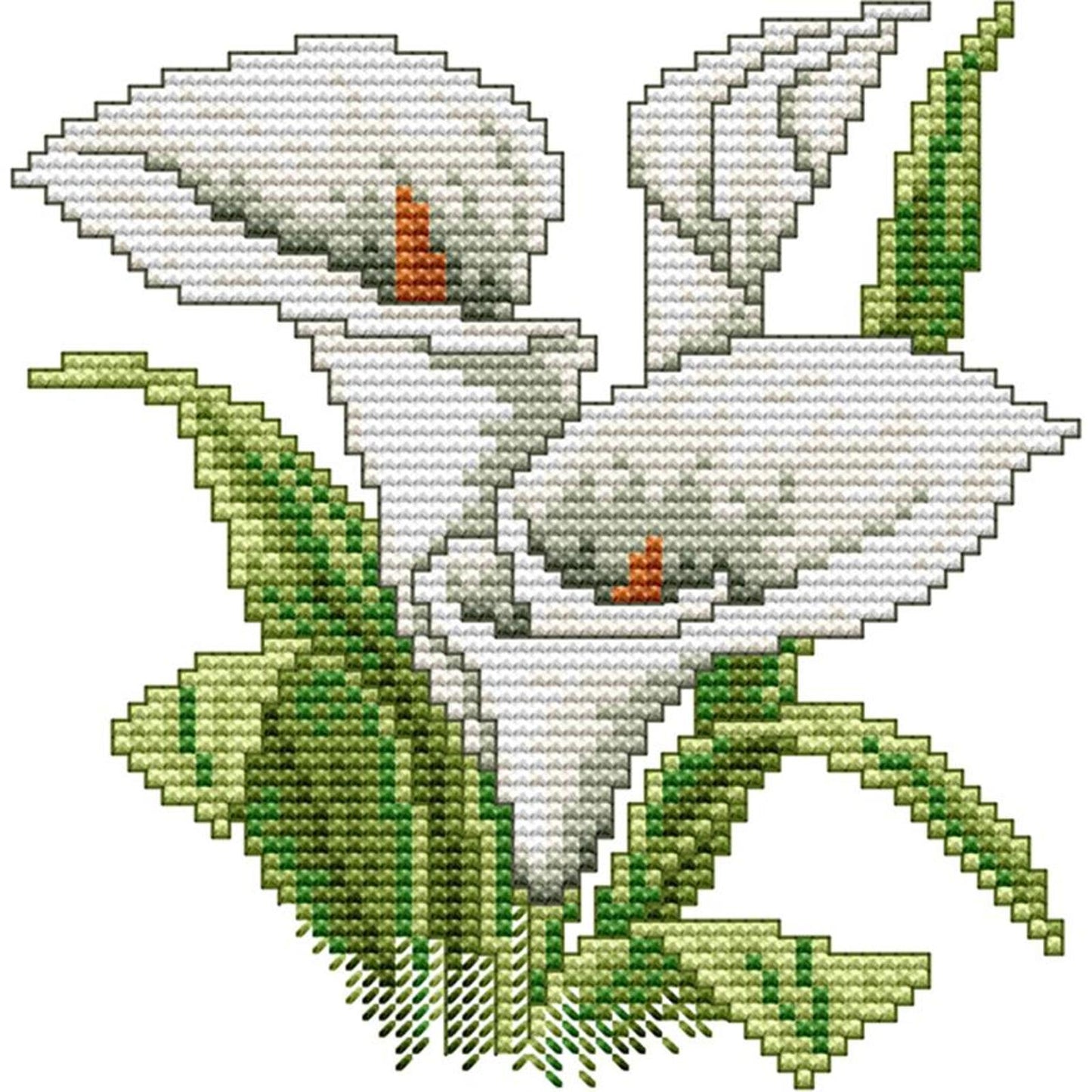 Flower Of Happiness - 14CT Stamped Cross Stitch 17x17CM - Joy Sunday