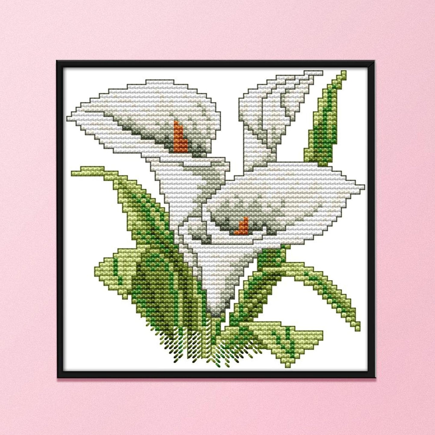 Flower Of Happiness - 14CT Stamped Cross Stitch 17x17CM - Joy Sunday