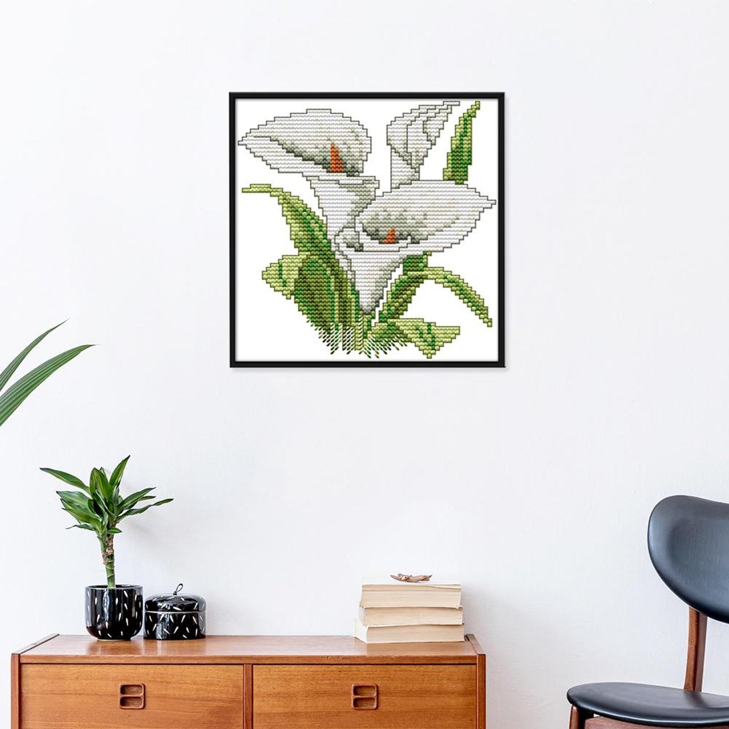 Flower Of Happiness - 14CT Stamped Cross Stitch 17x17CM - Joy Sunday