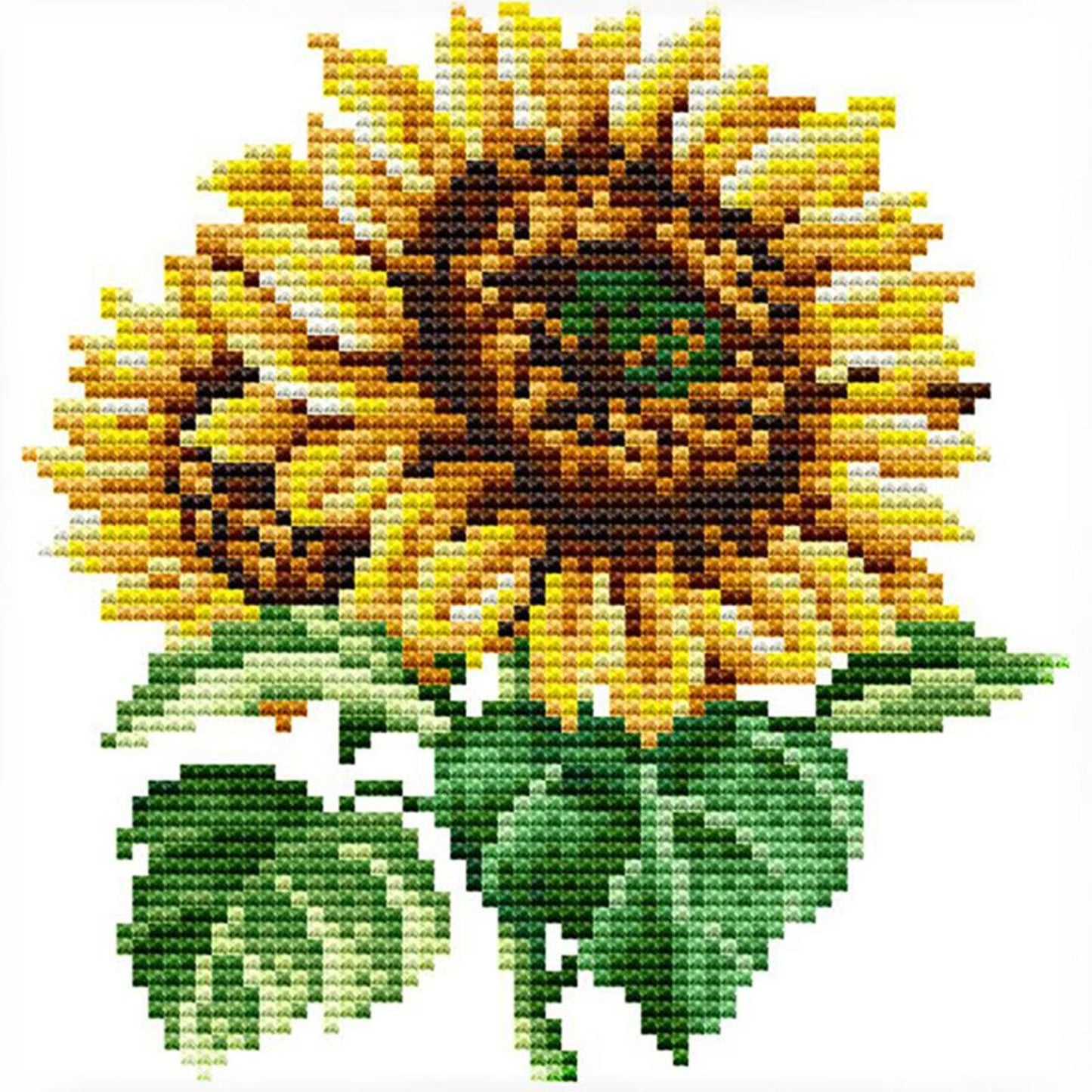 Sunflower - 14CT Stamped Cross Stitch 17x17CM - Joy Sunday