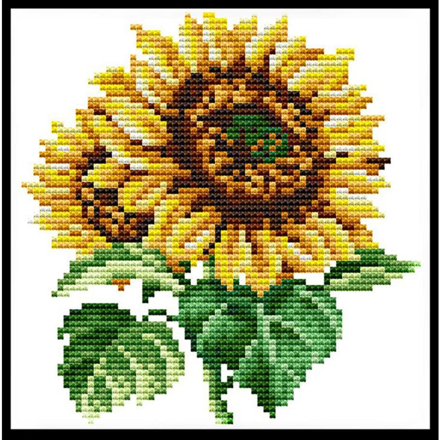 Sunflower - 14CT Stamped Cross Stitch 17x17CM - Joy Sunday