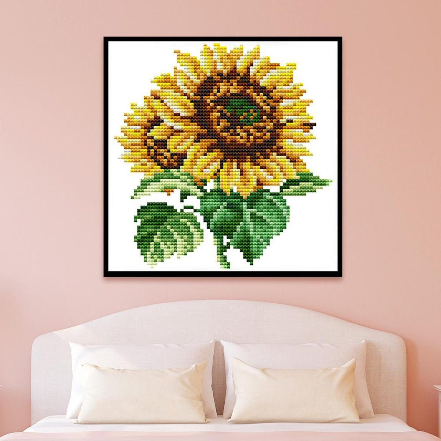 Sunflower - 14CT Stamped Cross Stitch 17x17CM - Joy Sunday