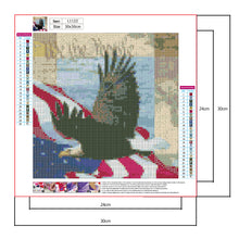 Load image into Gallery viewer, Eagle 30*30CM(Canvas) Full Round Drill Diamond Painting
