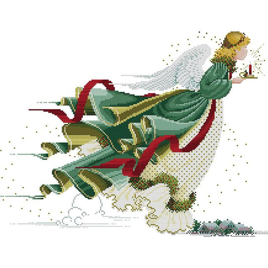 Angel Of Light - 14CT Stamped Cross Stitch 52x38CM - Joy Sunday
