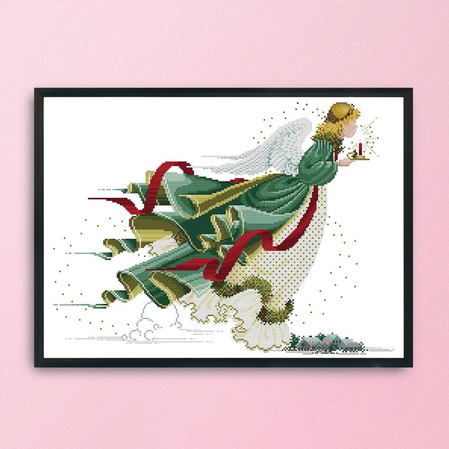 Angel Of Light - 14CT Stamped Cross Stitch 52x38CM - Joy Sunday