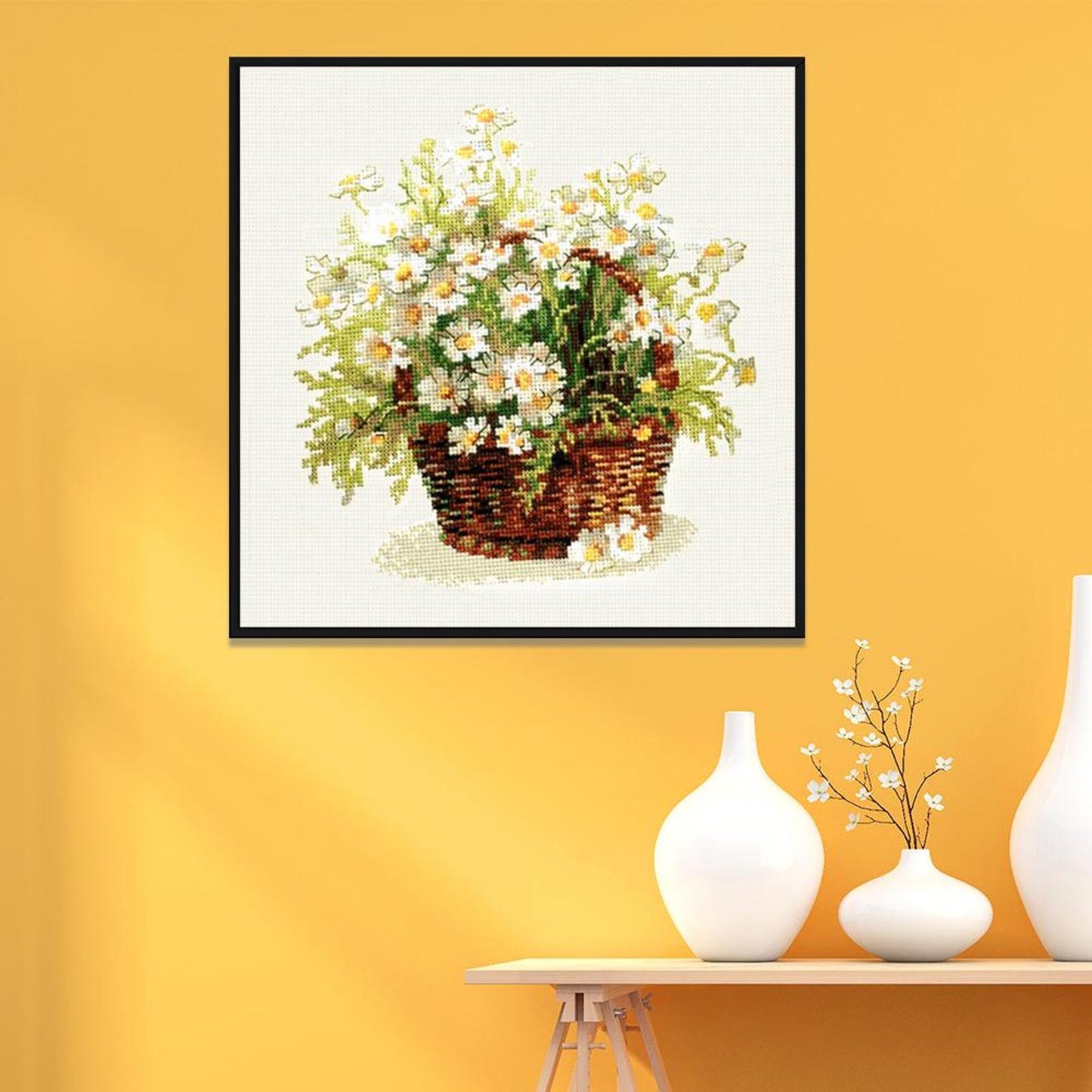 Daisy - 11CT Stamped Cross Stitch 37x37CM - Spring