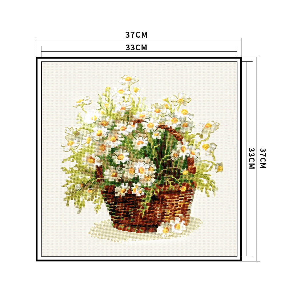Daisy - 11CT Stamped Cross Stitch 37x37CM - Spring