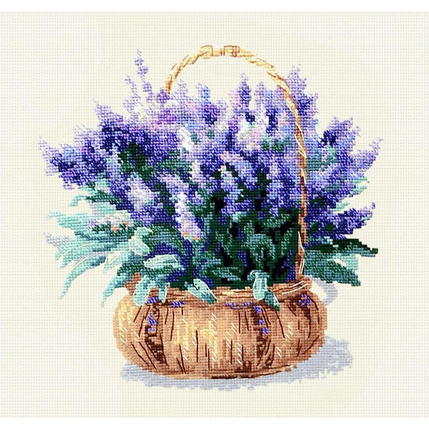 Lavender - 11CT Stamped Cross Stitch 37x37CM - Spring