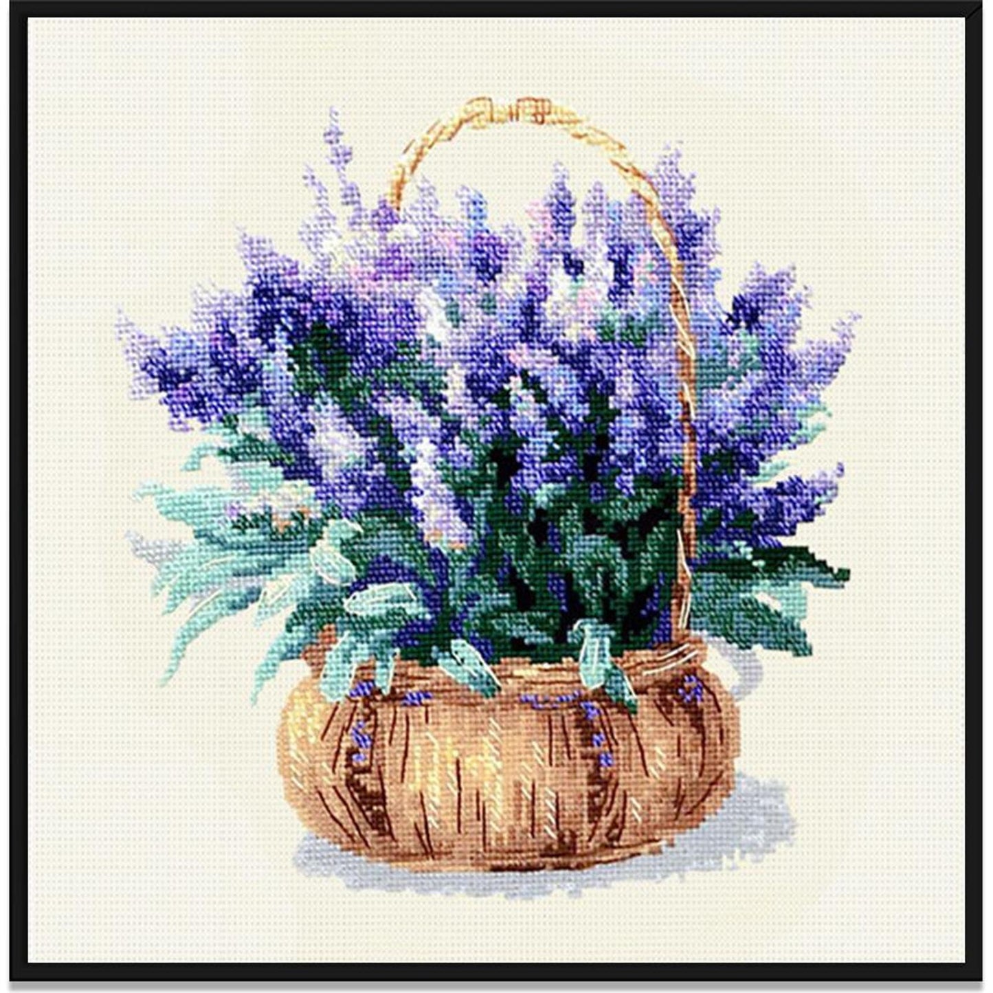 Lavender - 11CT Stamped Cross Stitch 37x37CM - Spring