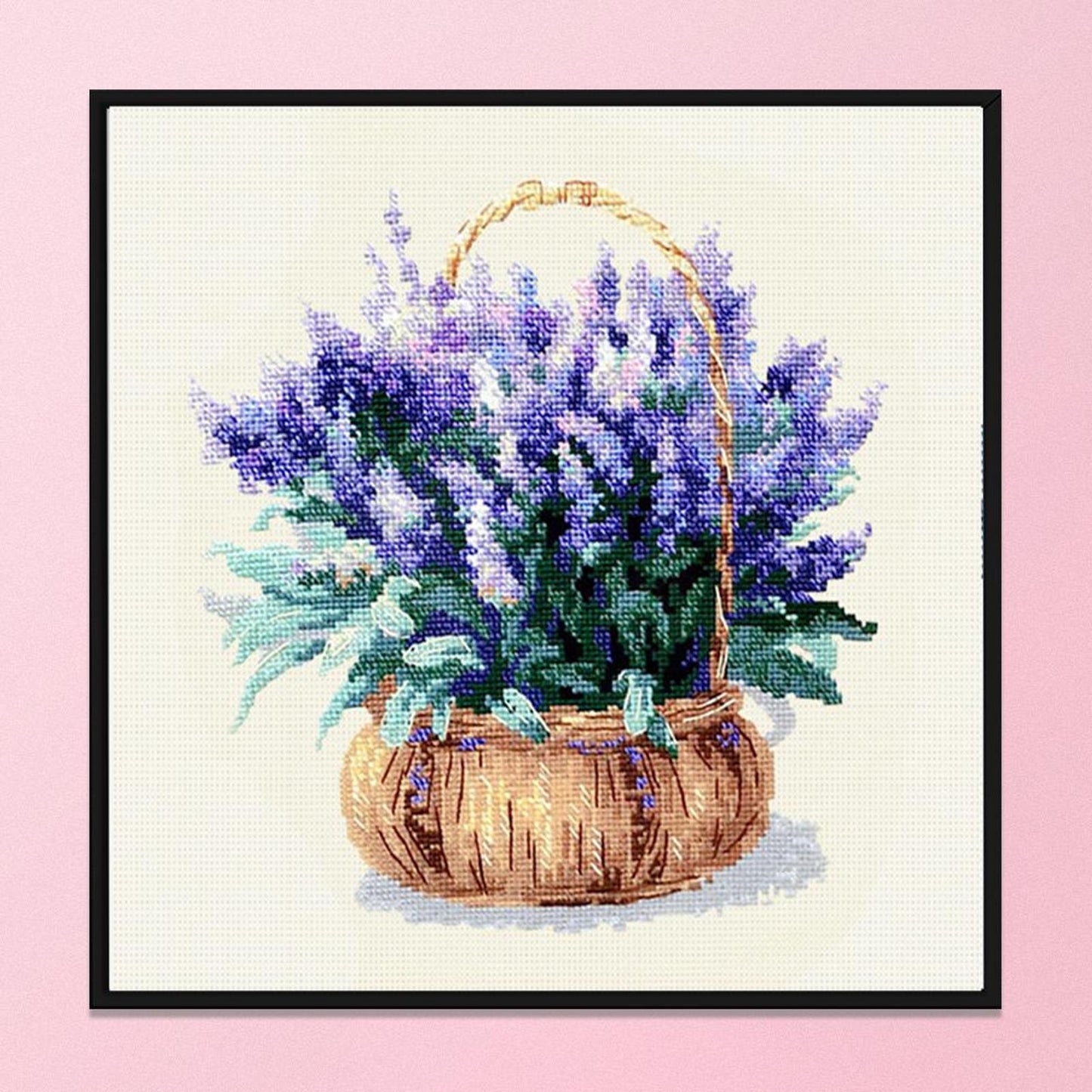 Lavender - 11CT Stamped Cross Stitch 37x37CM - Spring