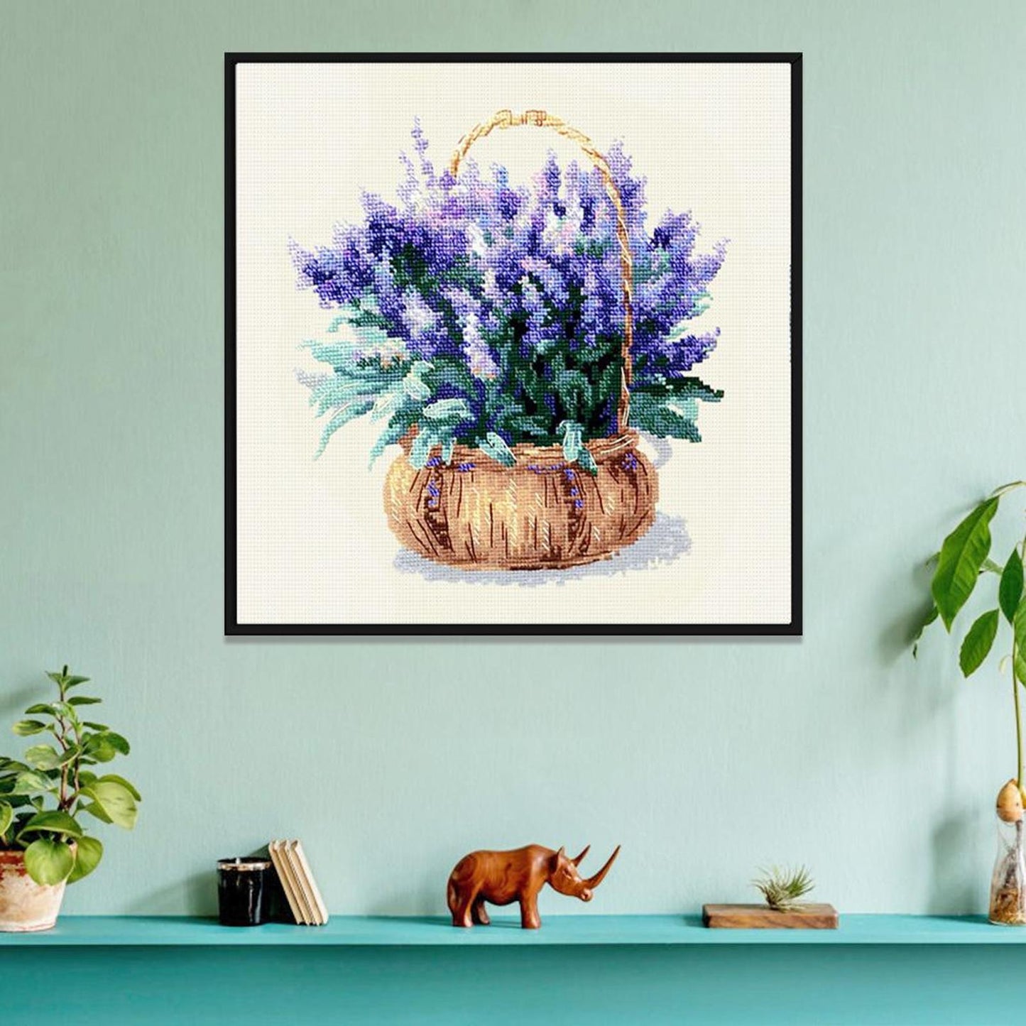 Lavender - 11CT Stamped Cross Stitch 37x37CM - Spring