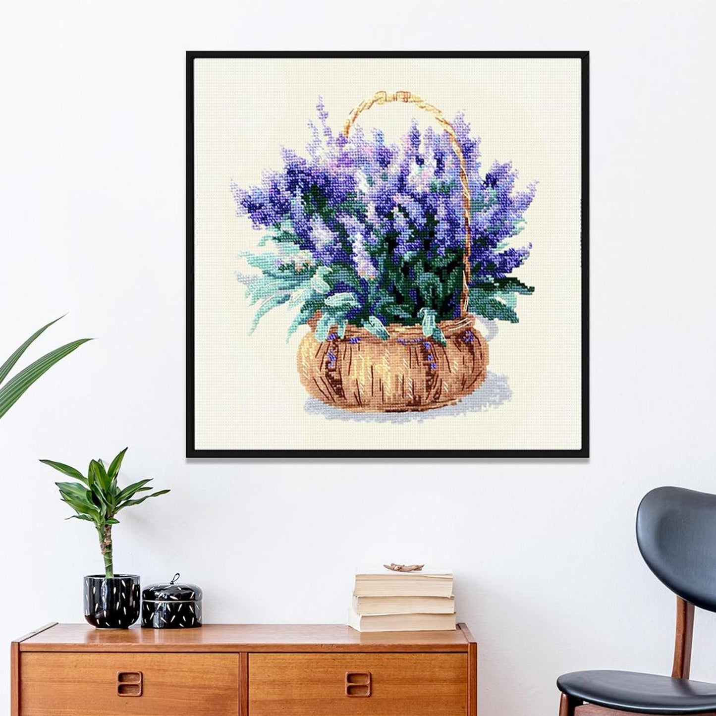 Lavender - 11CT Stamped Cross Stitch 37x37CM - Spring