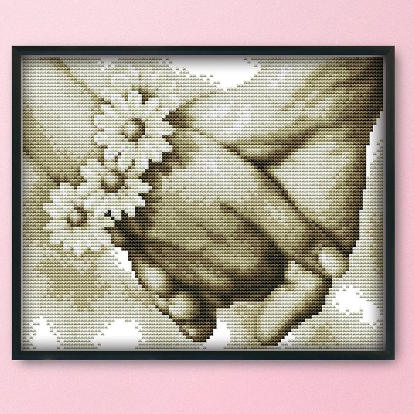 Holding Hands - 14CT Stamped Cross Stitch 27x21CM - Joy Sunday