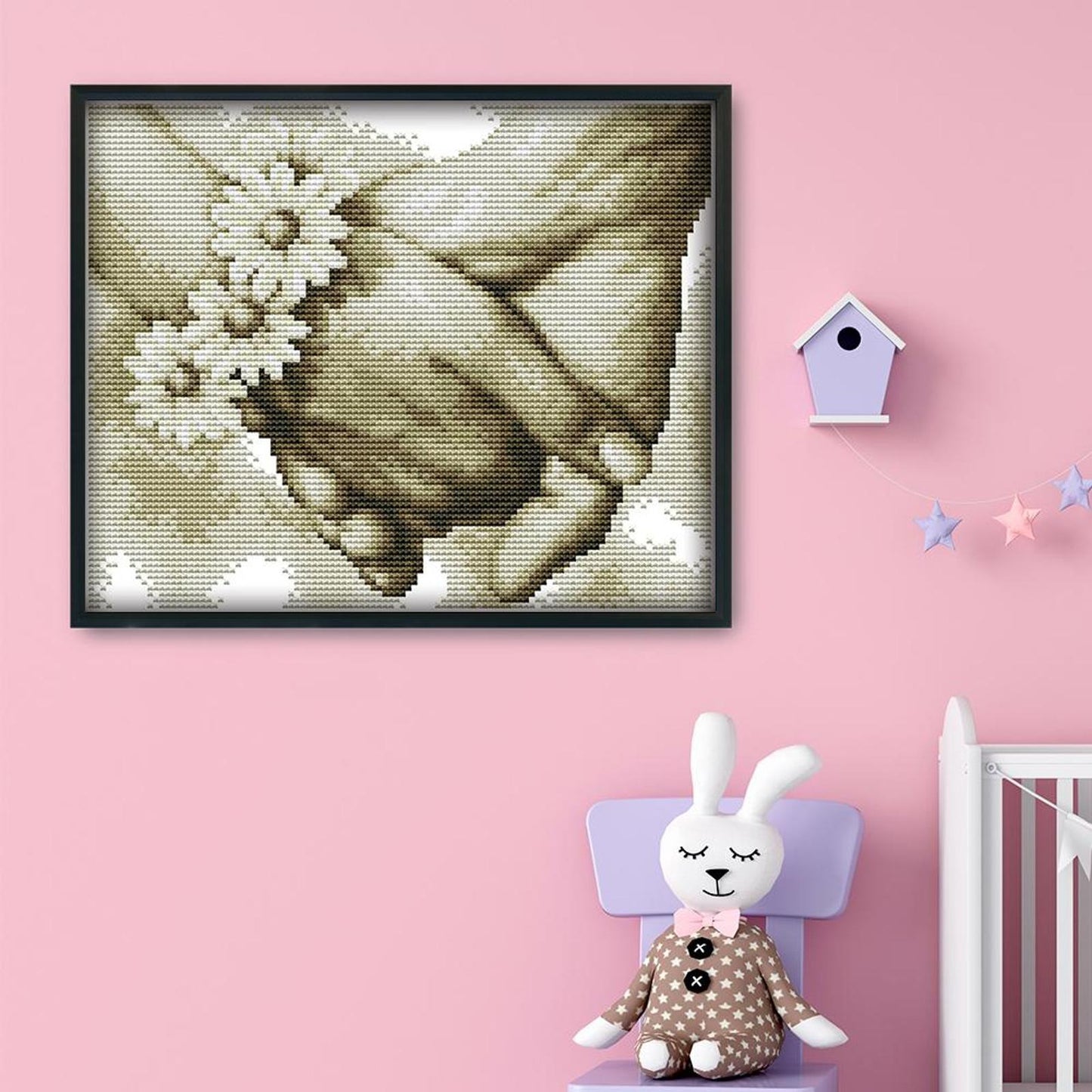 Holding Hands - 14CT Stamped Cross Stitch 27x21CM - Joy Sunday