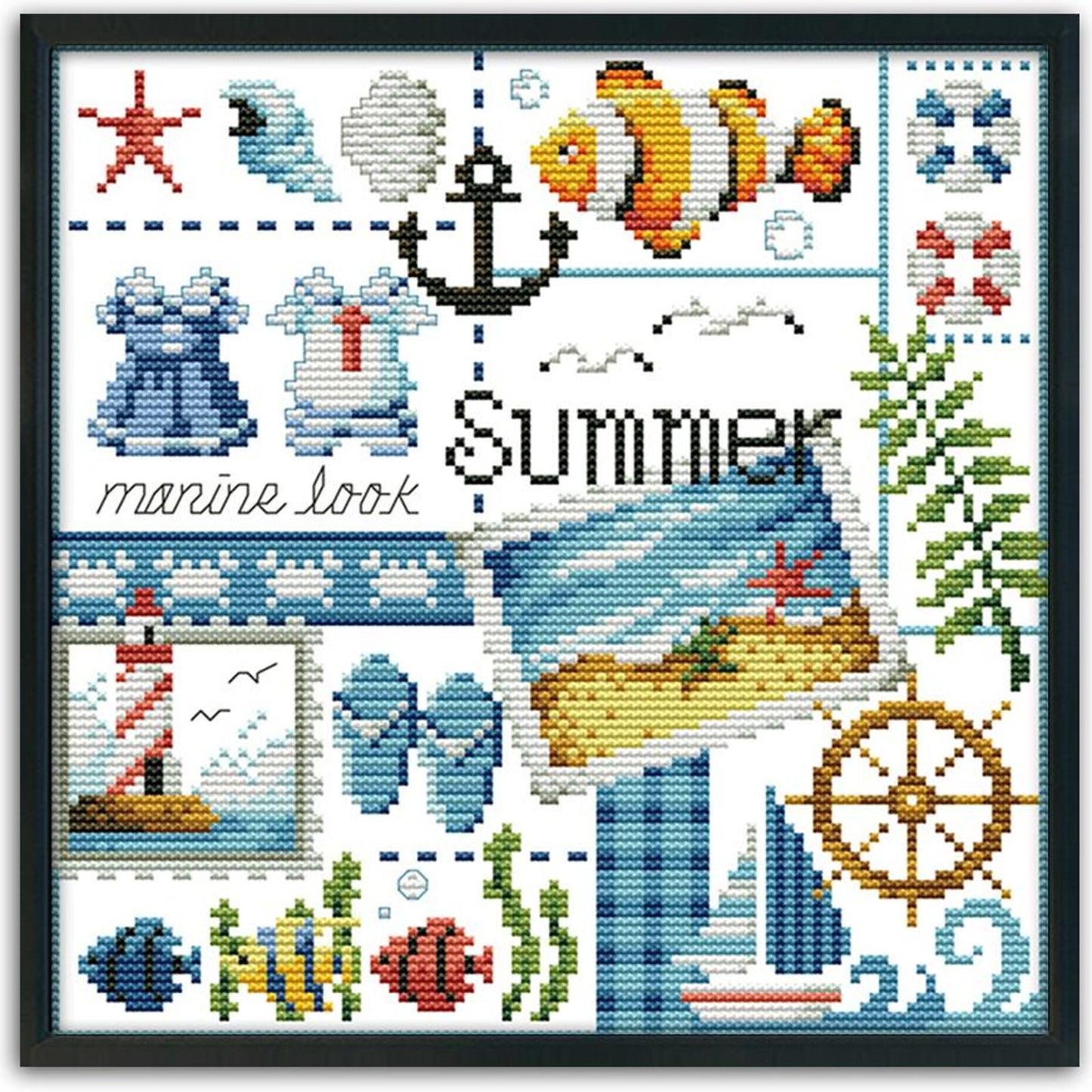 Four Seasons - Summer - 14CT Stamped Cross Stitch 27x26CM - Joy Sunday