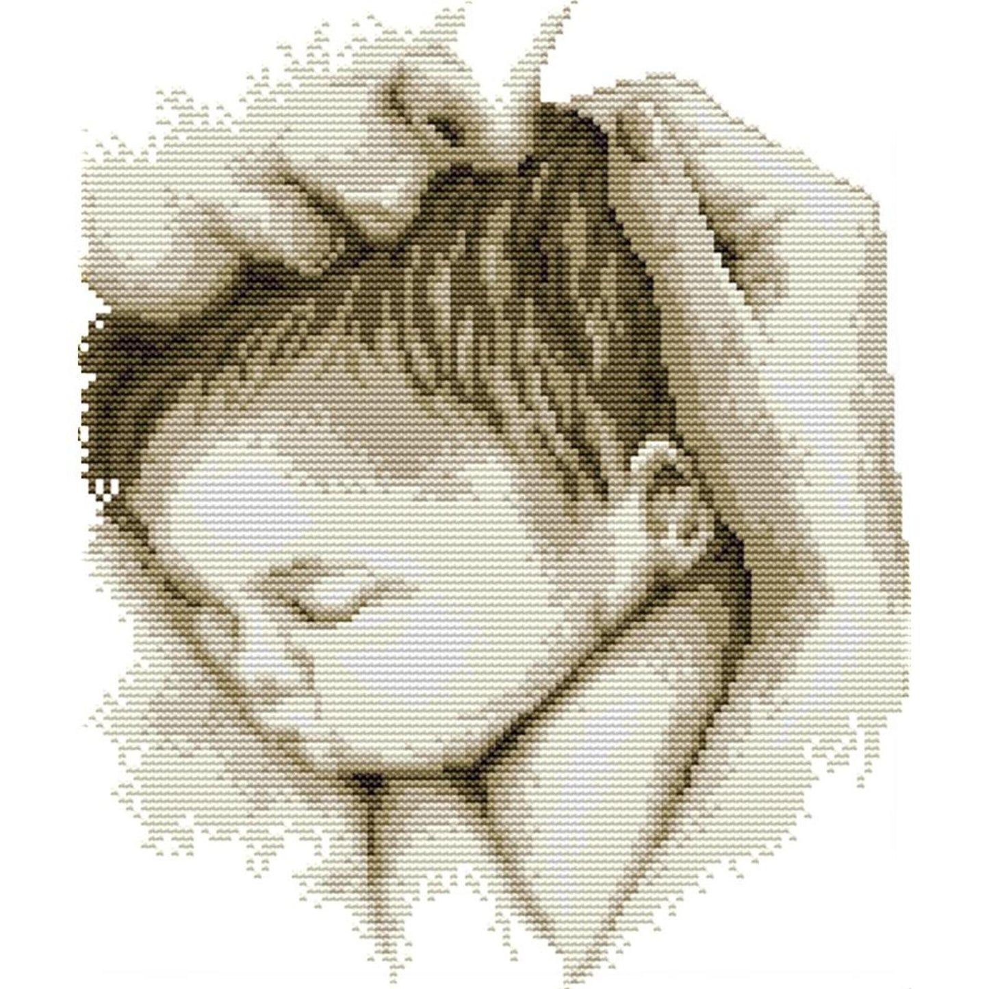Mother'S Day Embrace - 14CT Stamped Cross Stitch 28x31CM - Joy Sunday