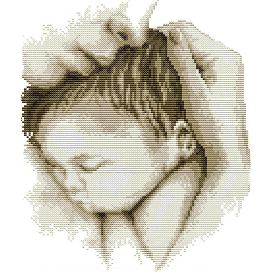 Mother'S Day Embrace - 14CT Stamped Cross Stitch 28x31CM - Joy Sunday
