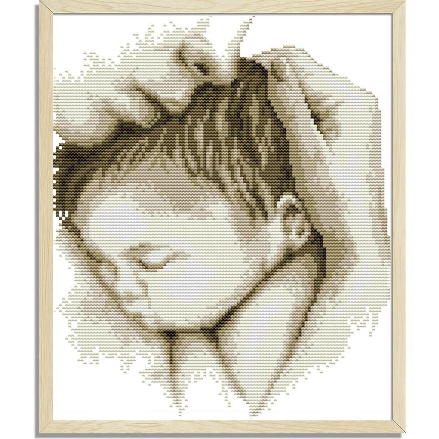 Mother'S Day Embrace - 14CT Stamped Cross Stitch 28x31CM - Joy Sunday