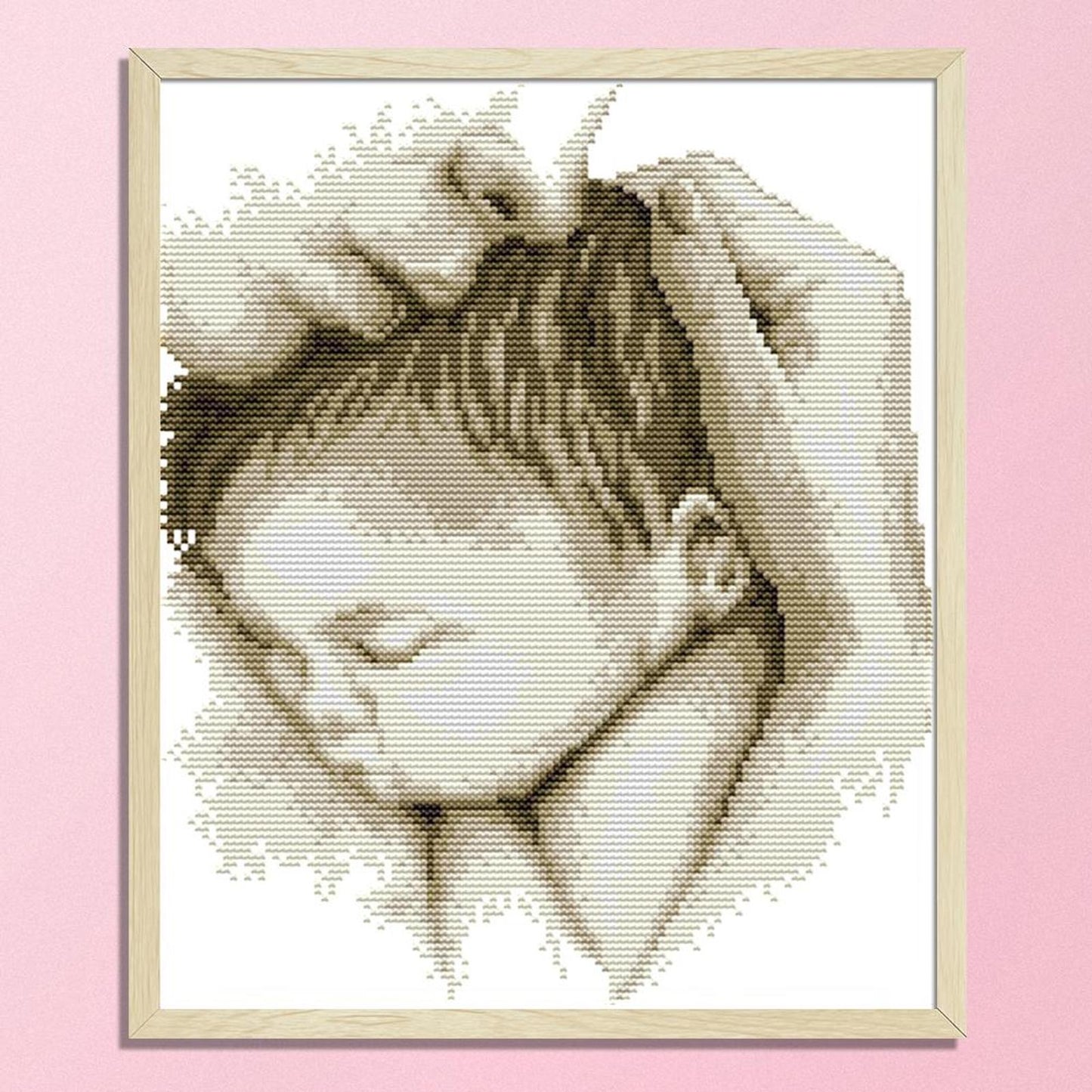 Mother'S Day Embrace - 14CT Stamped Cross Stitch 28x31CM - Joy Sunday