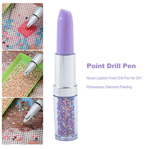 5D DIY Diamond Painting Pen Durable Embroidery Pen for Kids Adult (Purple)