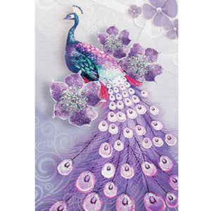 Peacock 30*40CM(Canvas) Partial Special Shaped Drill Diamond Painting
