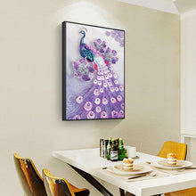 Load image into Gallery viewer, Peacock 30*40CM(Canvas) Partial Special Shaped Drill Diamond Painting
