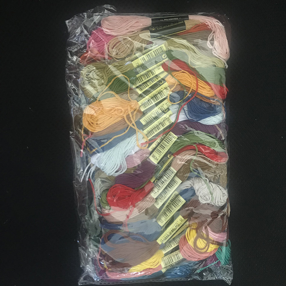 100PCS Cross Stitch Thread DIY Embroidery Sewing Floss Line Kit