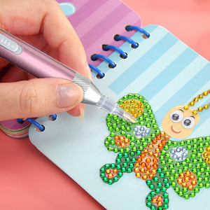 LED Diamond Dot Pen with Light Tools Kits Arts Crafts Accessories (Purple)