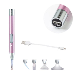 LED Diamond Dot Pen with Light Tools Kits Arts Crafts Accessories (Purple)