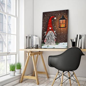 Christmas Gnome 30*40CM(Canvas) Full Round Drill Diamond Painting