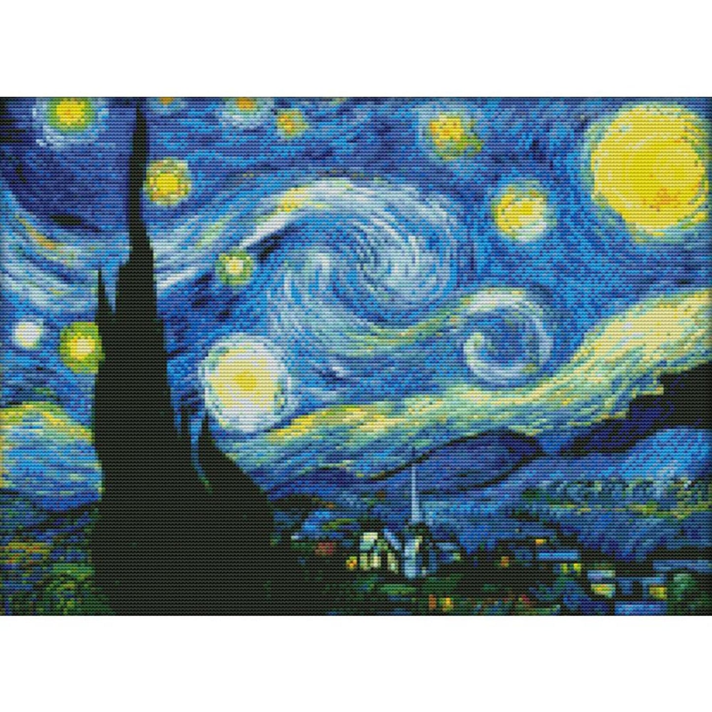 Van Gogh'S Starry Sky - 11CT Stamped Cross Stitch 59x45CN - Joy Sunday