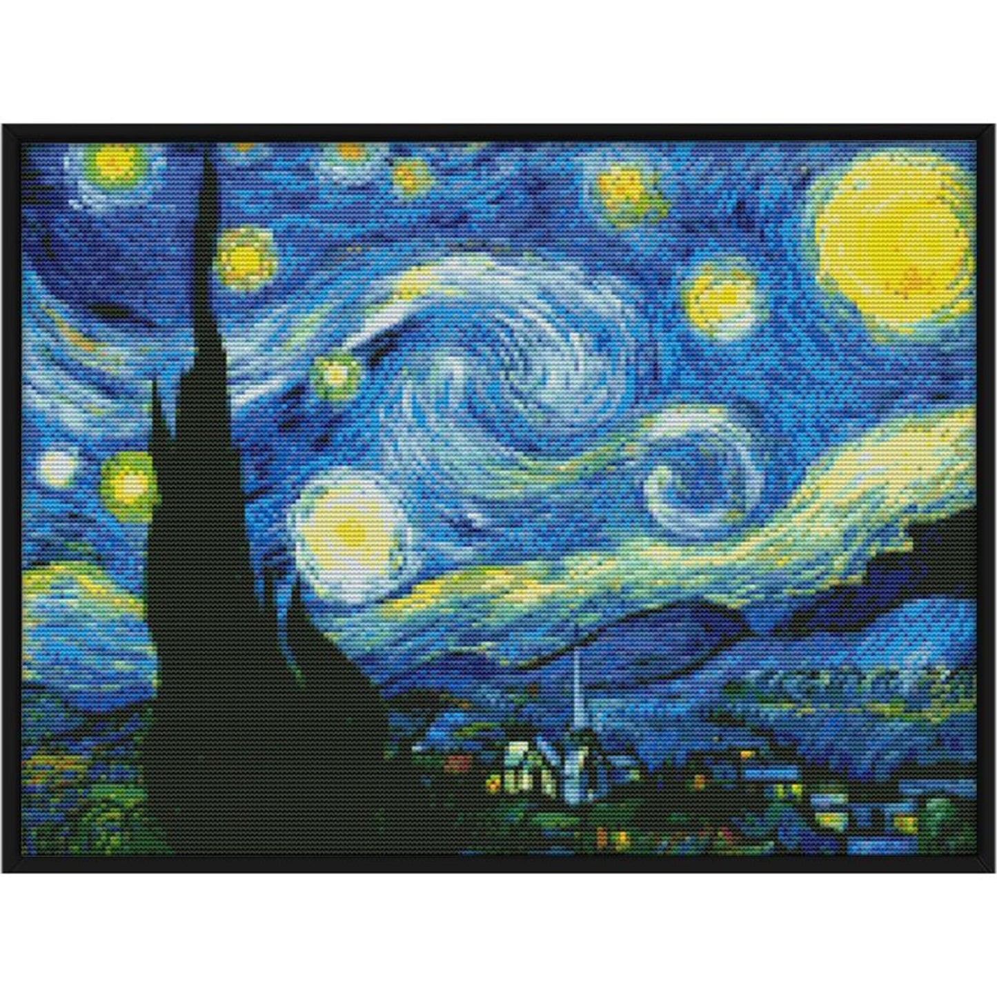 Van Gogh'S Starry Sky - 11CT Stamped Cross Stitch 59x45CN - Joy Sunday