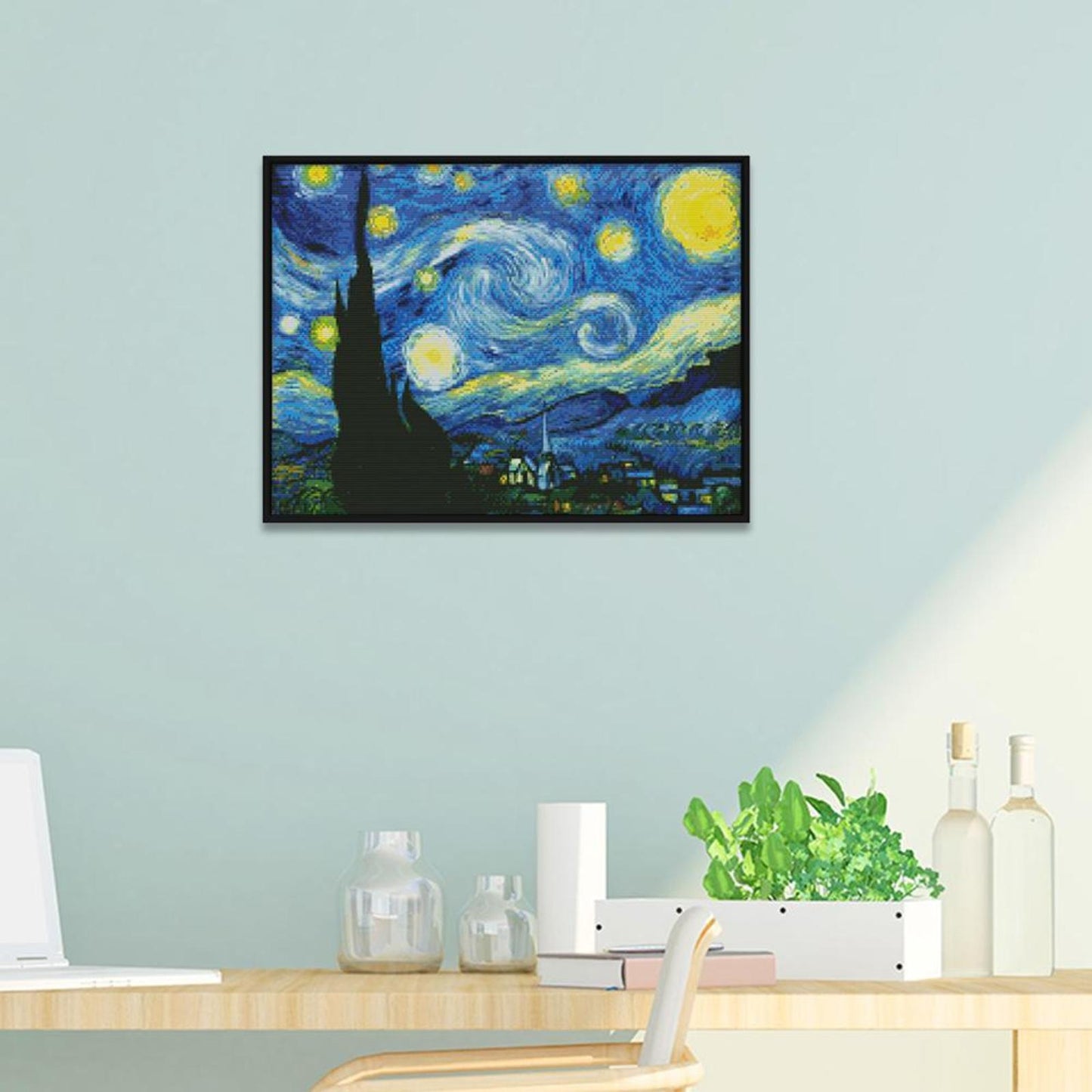 Van Gogh'S Starry Sky - 11CT Stamped Cross Stitch 59x45CN - Joy Sunday
