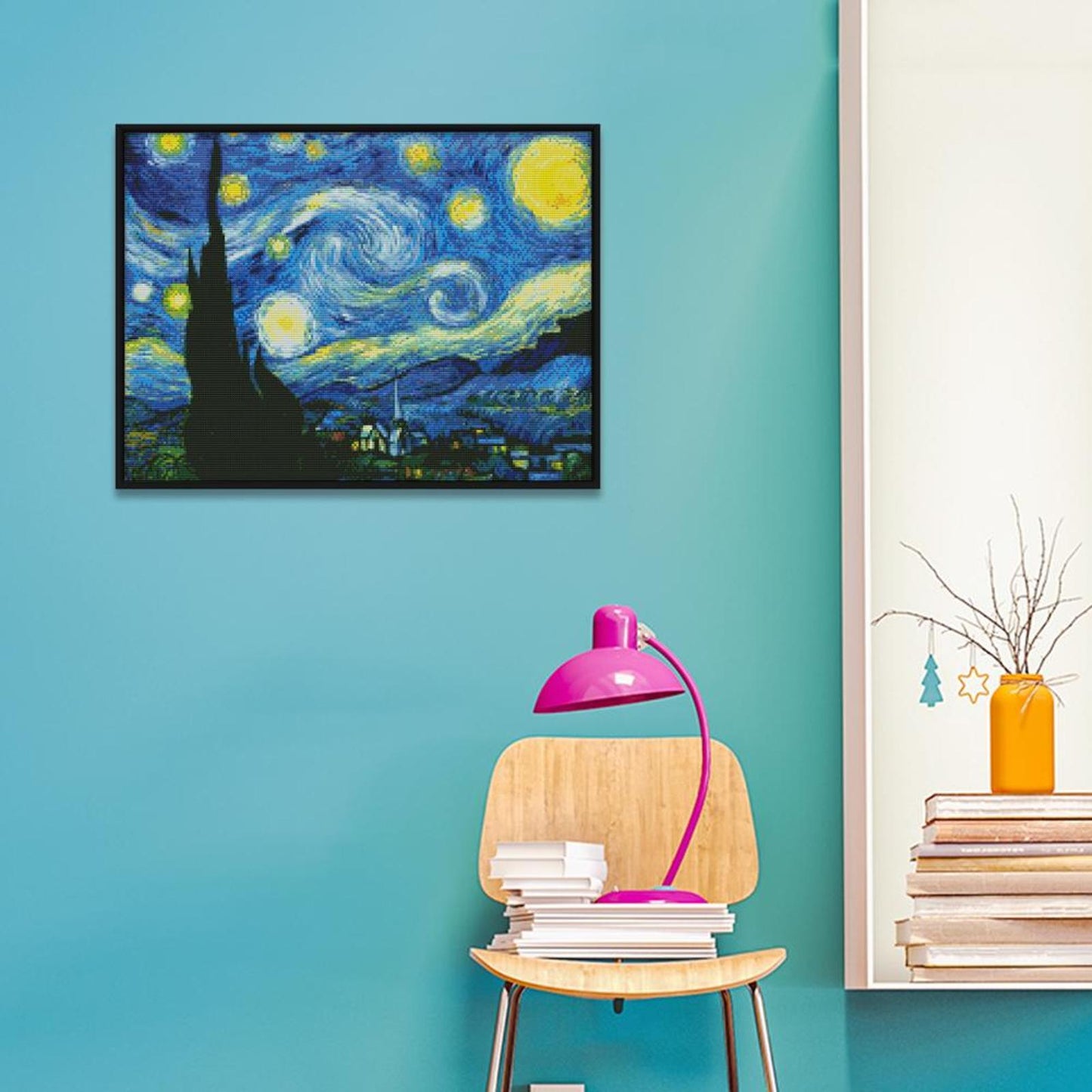 Van Gogh'S Starry Sky - 11CT Stamped Cross Stitch 59x45CN - Joy Sunday