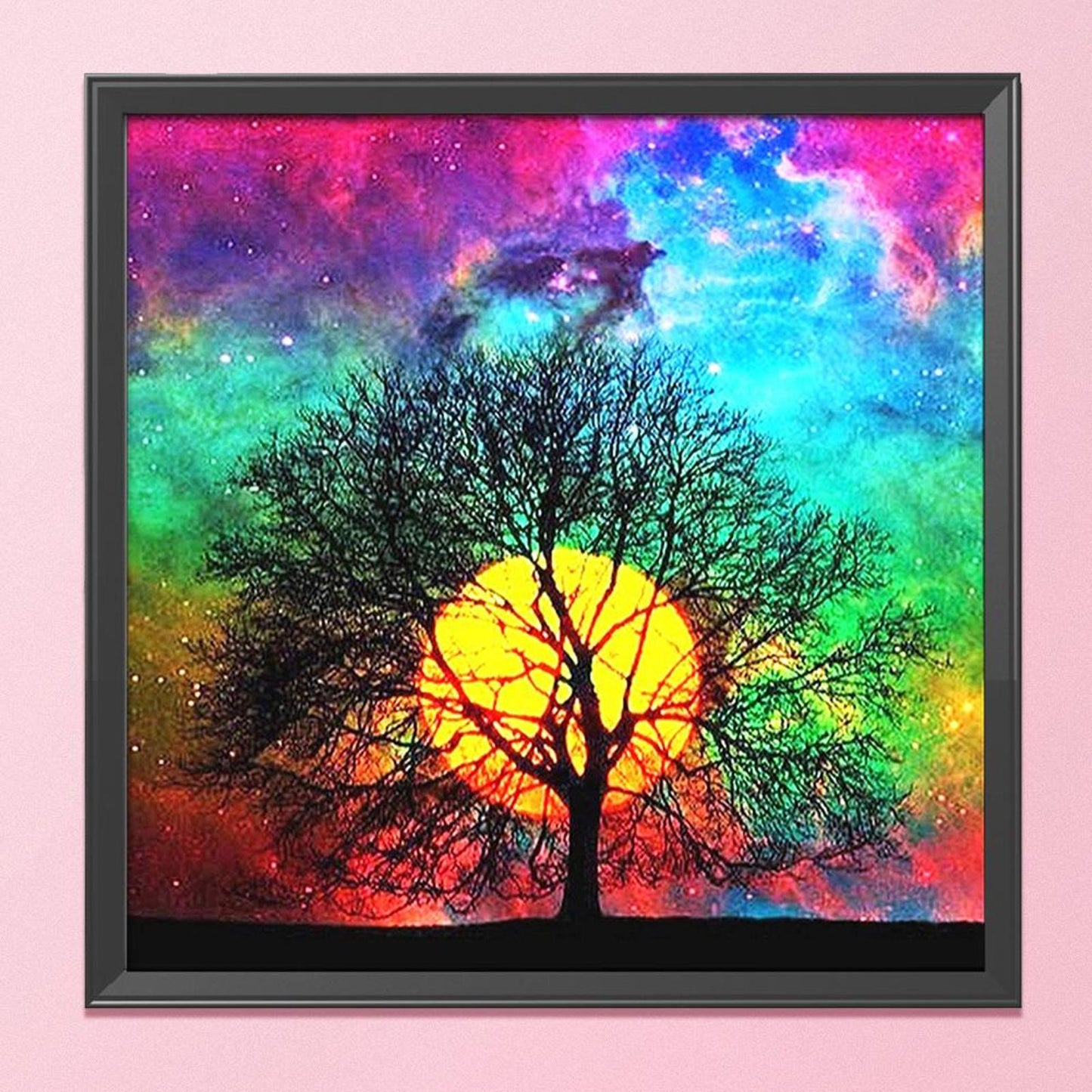 Scenery - 11CT Stamped Cross Stitch 40x40CM - Diy