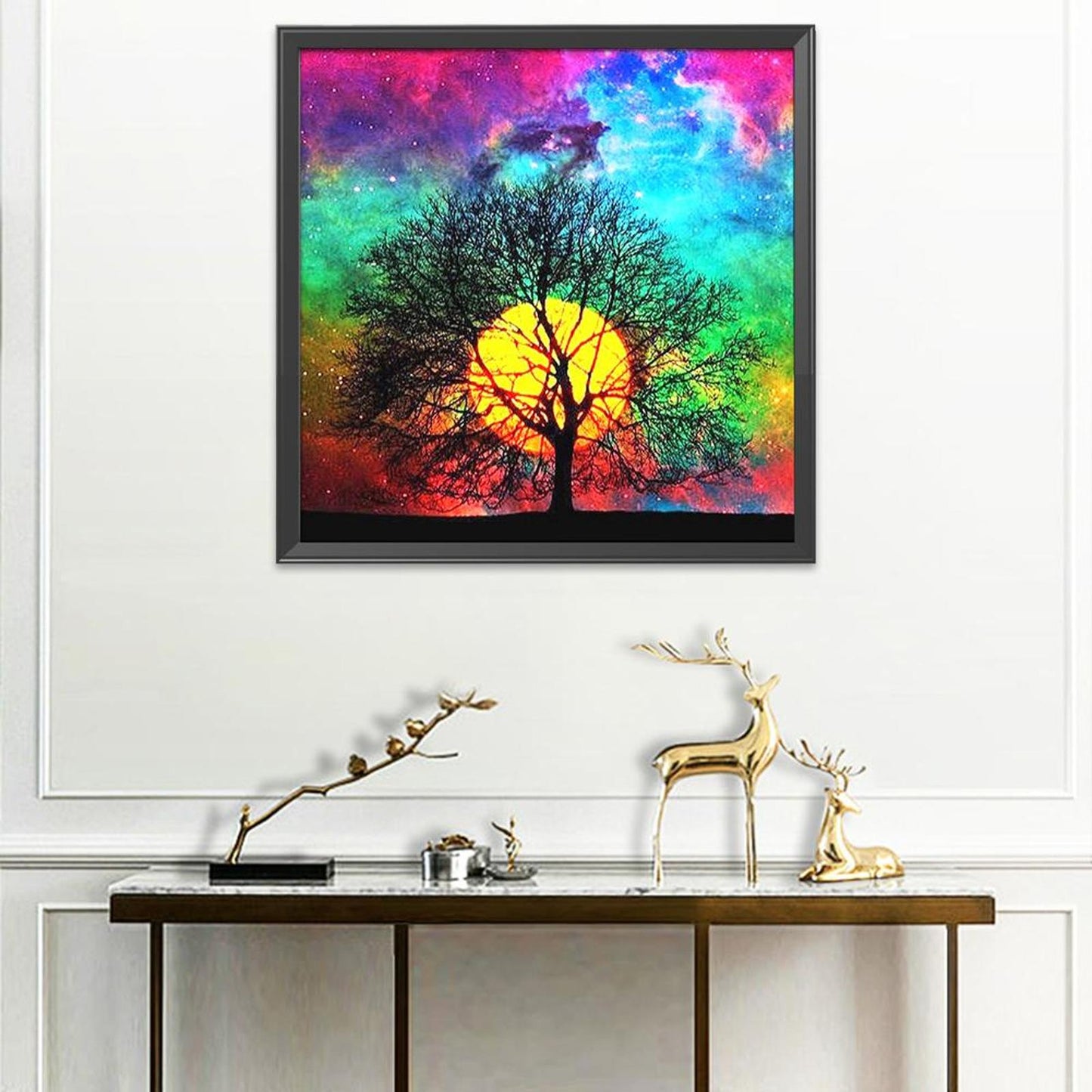Scenery - 11CT Stamped Cross Stitch 40x40CM - Diy