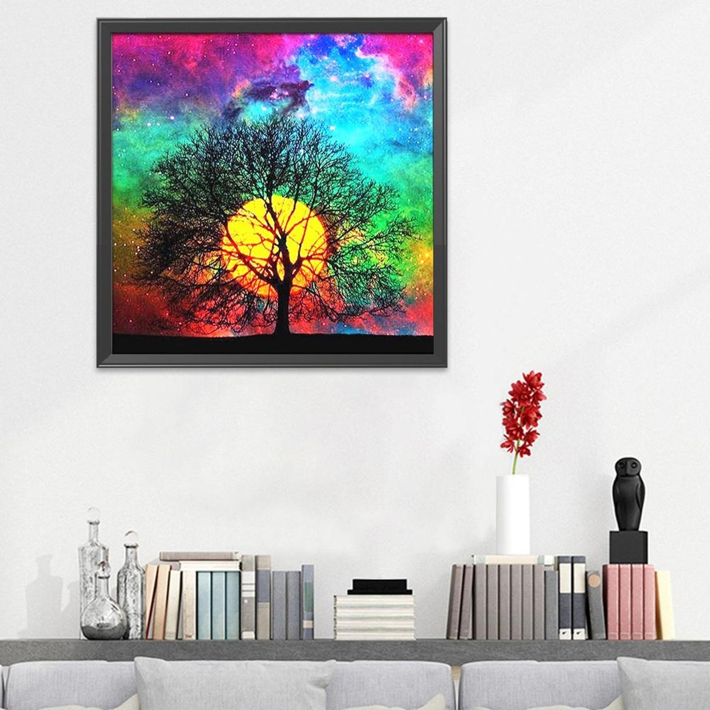 Scenery - 11CT Stamped Cross Stitch 40x40CM - Diy