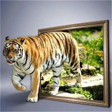 Load image into Gallery viewer, Tiger 30*30CM(Picture) Full Round Drill Diamond Painting
