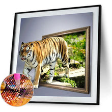 Load image into Gallery viewer, Tiger 30*30CM(Picture) Full Round Drill Diamond Painting
