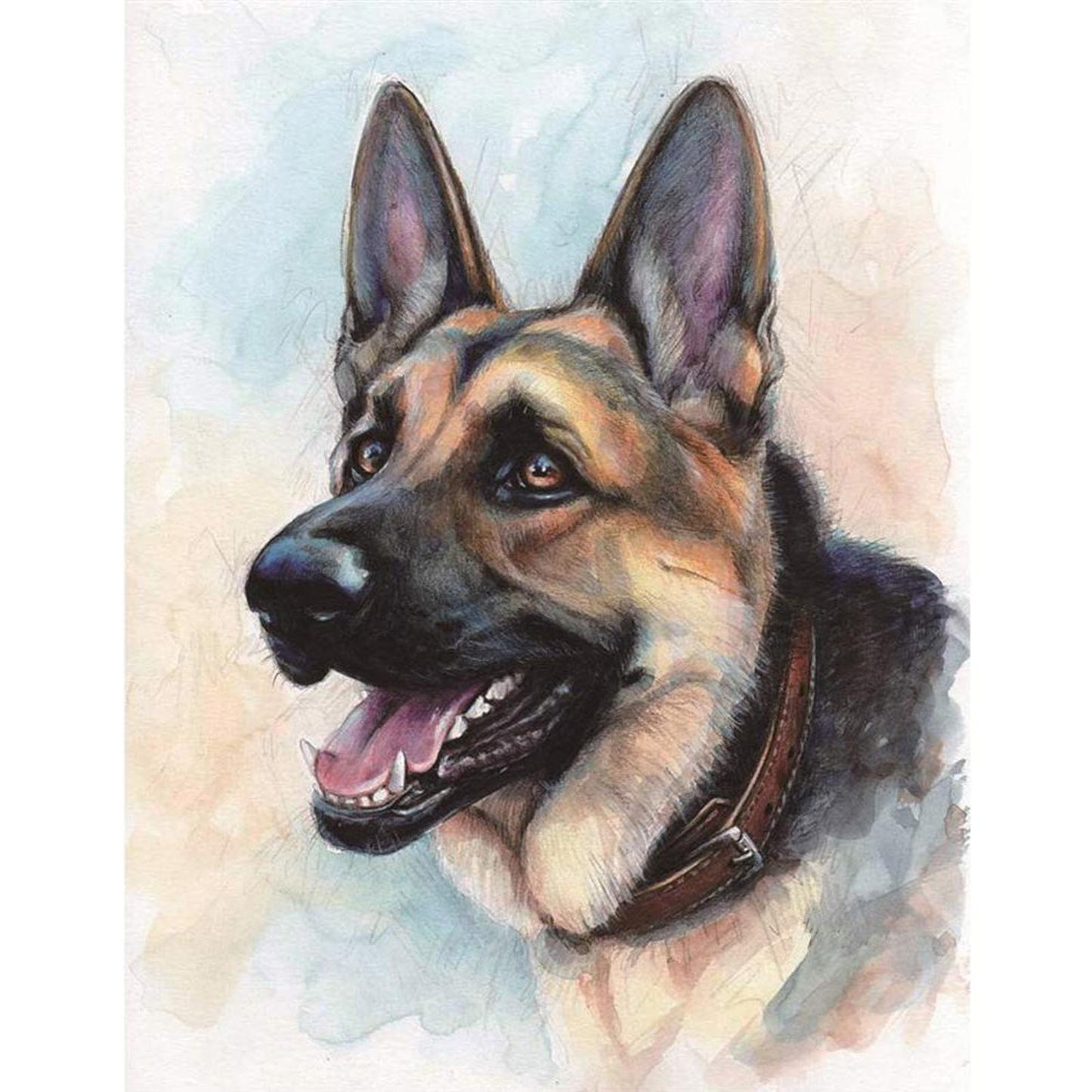 Dog - 11CT Stamped Cross Stitch 36x46CM - Diy